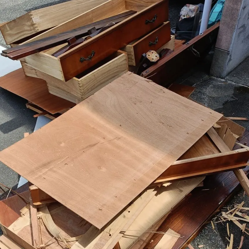 【福岡市東区千早】大型タンス＆飾り棚を現場解体！広々スッキリ...
